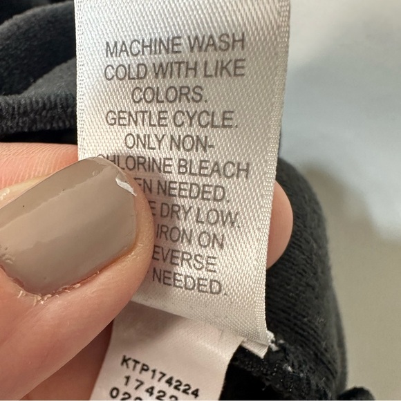 J Jill Pure Jill  Black Long Sleeve Velour Tunic Size 1X - Picture 5 of 8